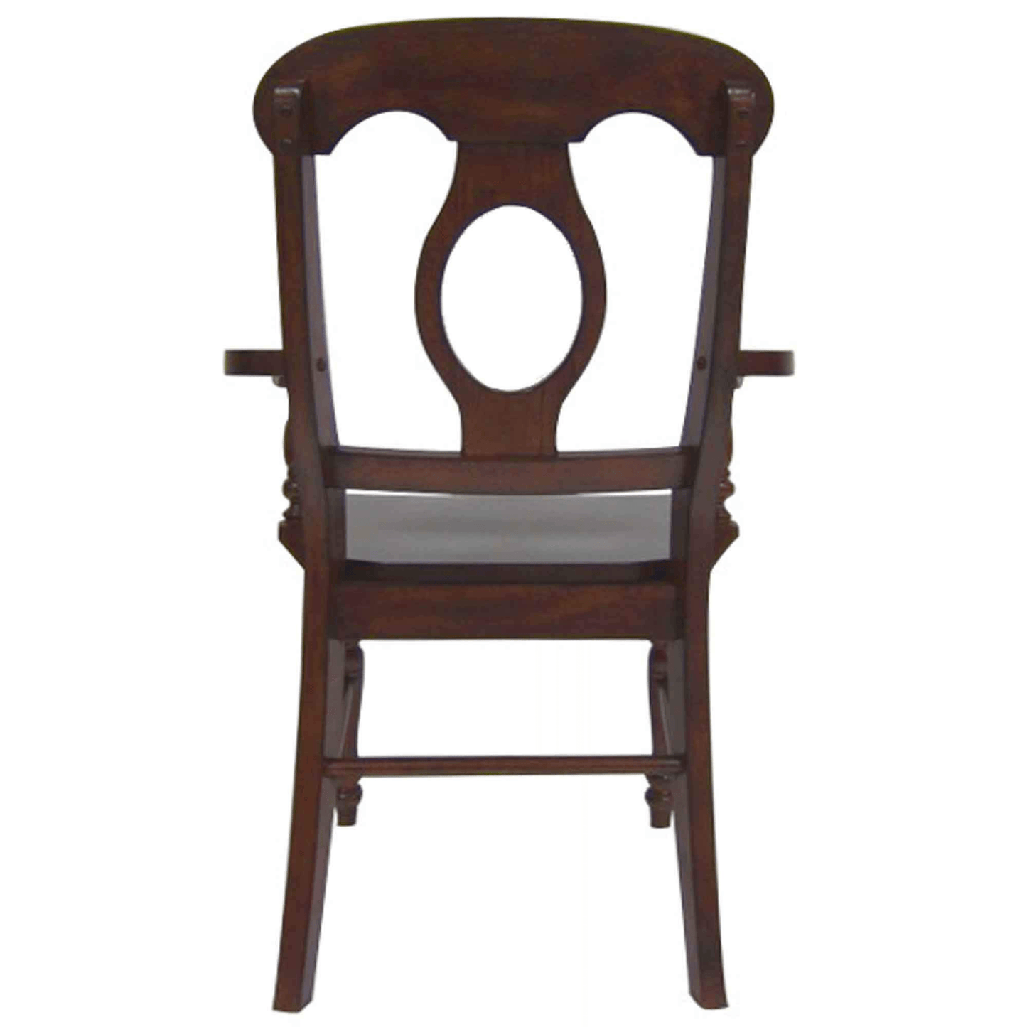 Chestnut Brown Solid Wood Andrews Napoleon Dining Chairs