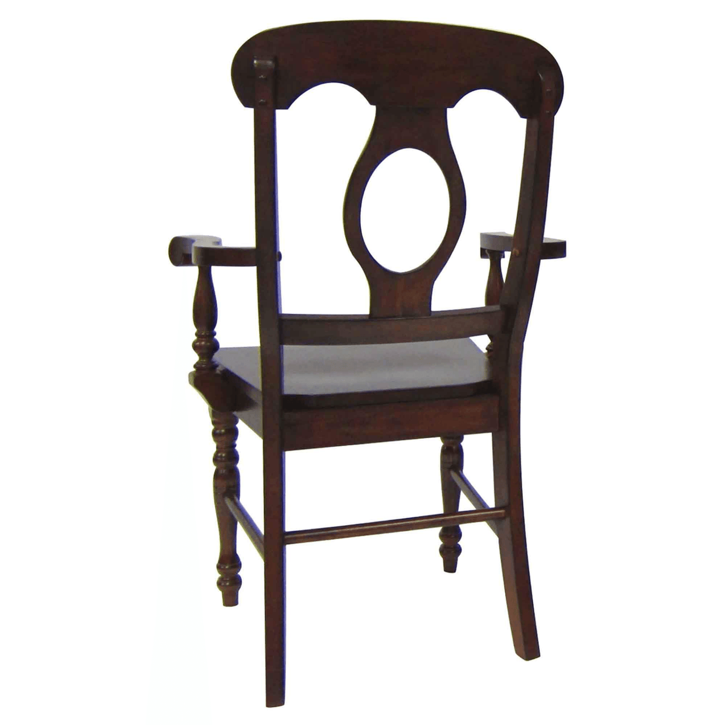 Chestnut Brown Solid Wood Andrews Napoleon Dining Chairs