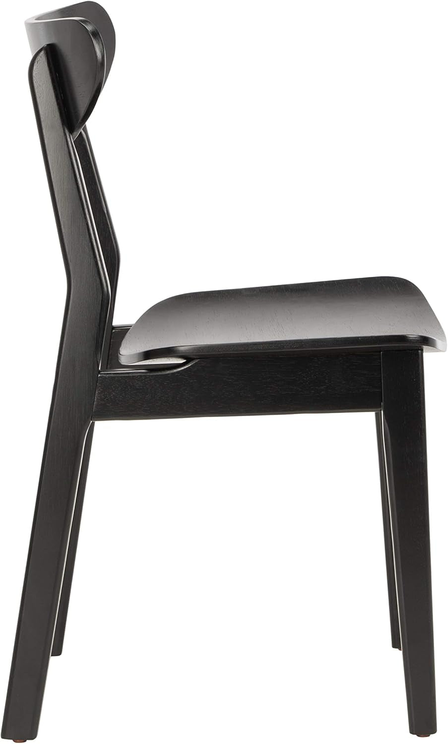 Retro Wooden Black Dining Chair - Set of 2