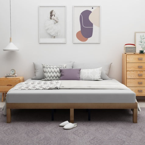 Queen Size Solid Wood Platform Bed Frame