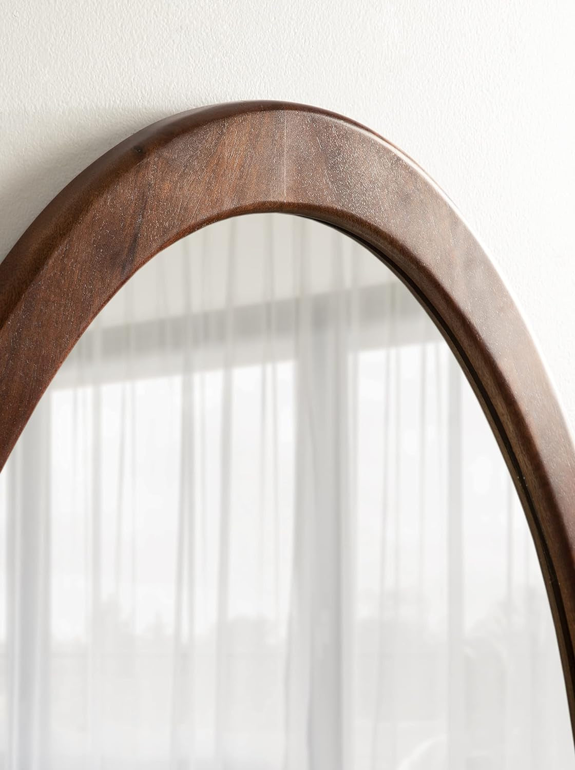 Mango Wood Asymmetrical Wall Mirror