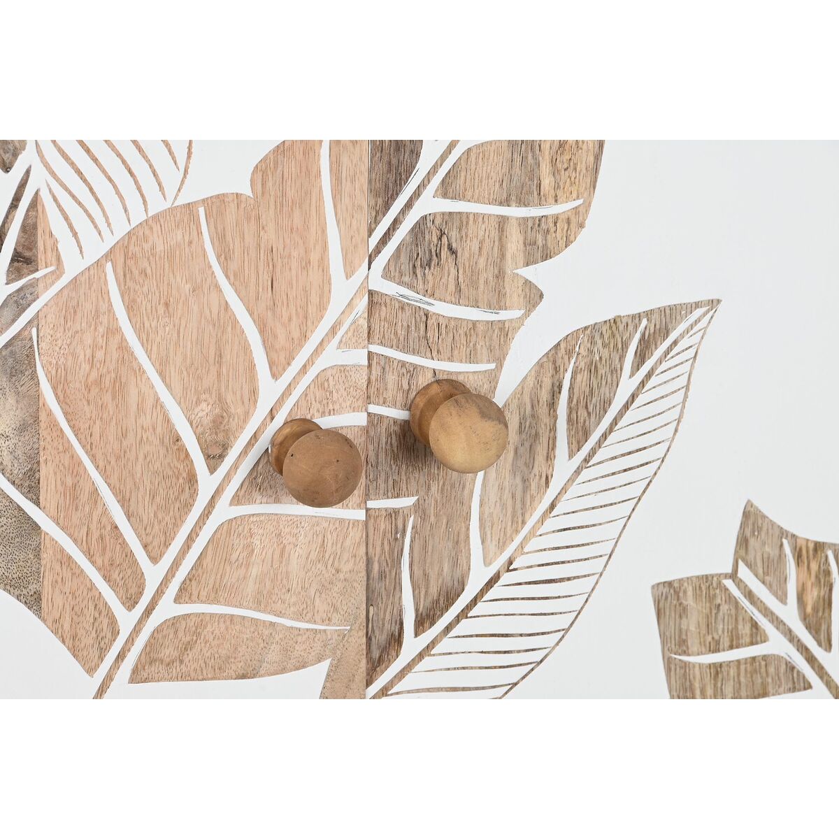 Mango Wood Sideboard DKD Home Decor Natural Black/White