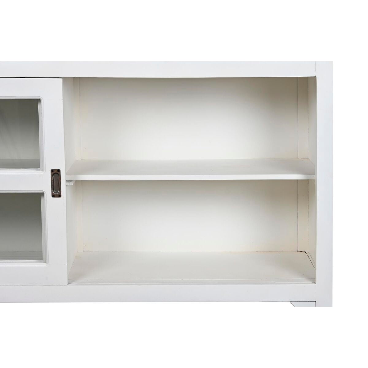 Dark Mango Wood Sideboard with White Finish