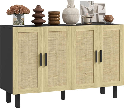 Wooden Coffee Bar Sideboard Cabinet