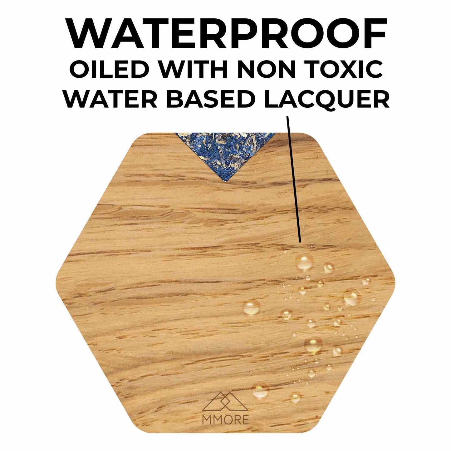 Oak Wood Handcrafted Coasters