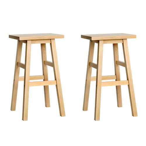 Natural Wooden Kitchen Counter Stools