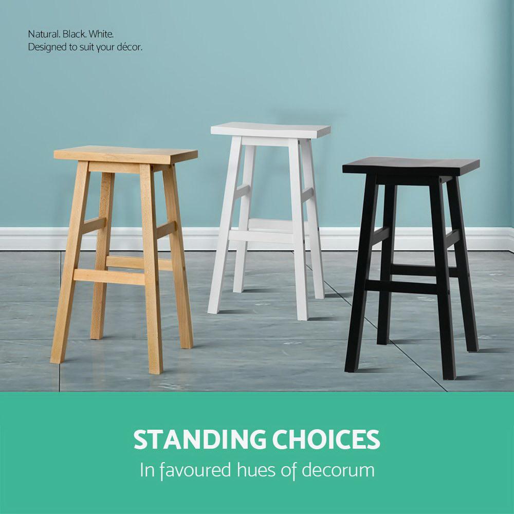Natural Wooden Kitchen Counter Stools