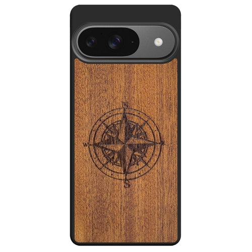 Mahogany Wood Compass Phone Case