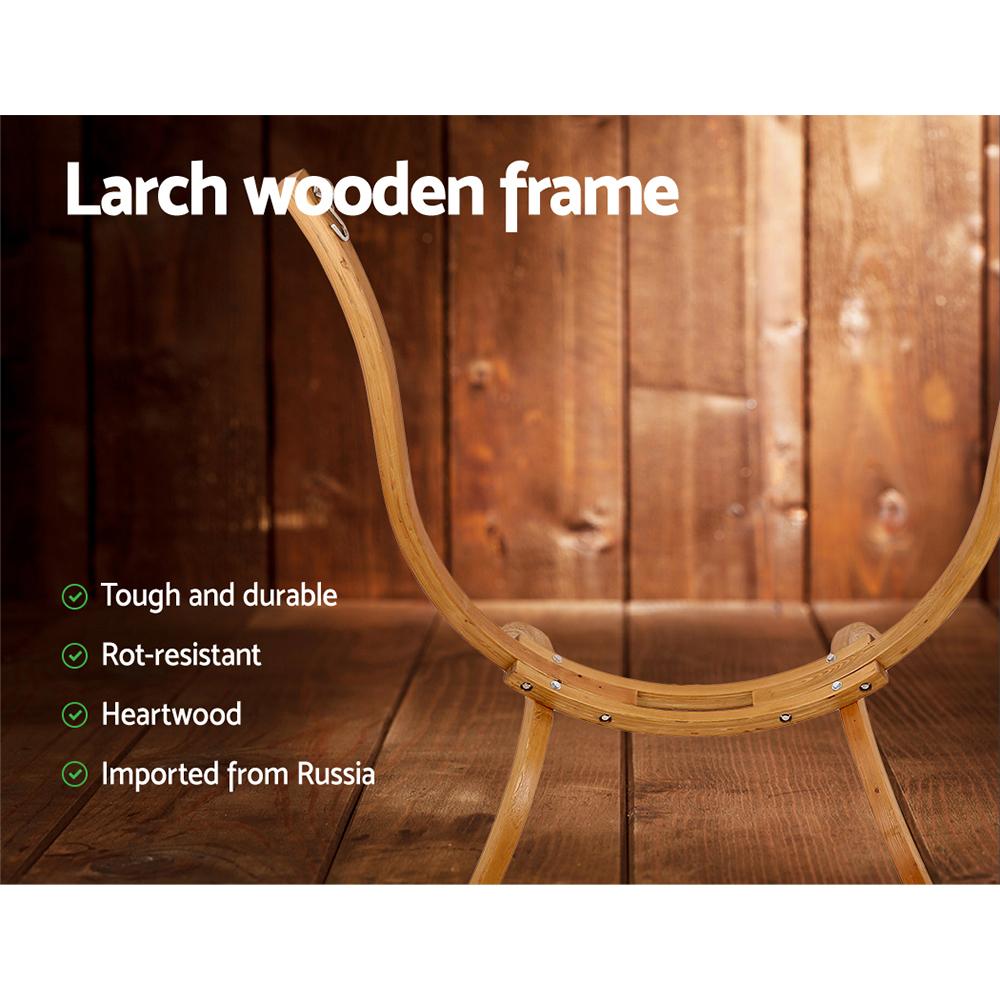 Larch Wood Decorative Hammock Chair