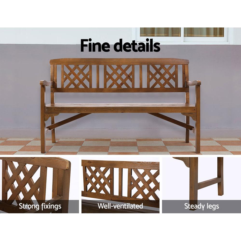 Fir Wood Garden Bench