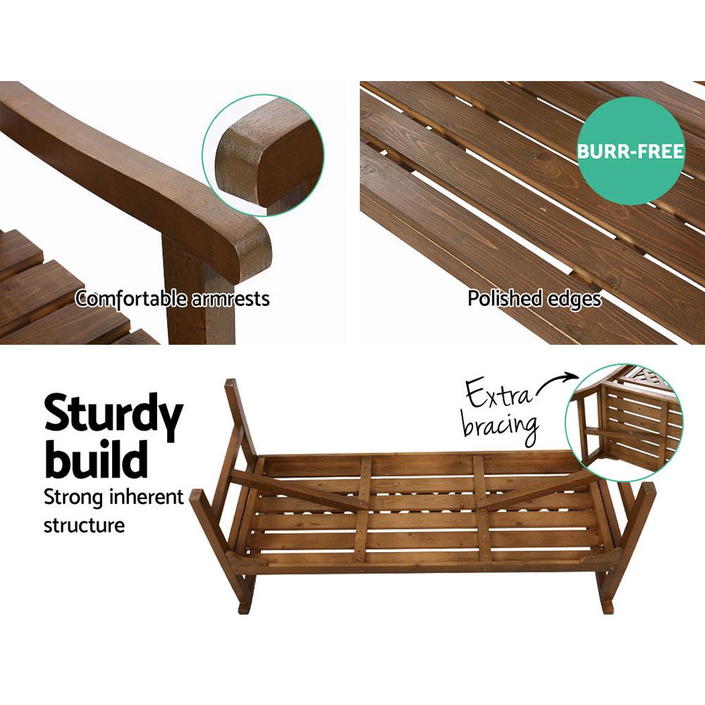 Fir Wood Garden Bench