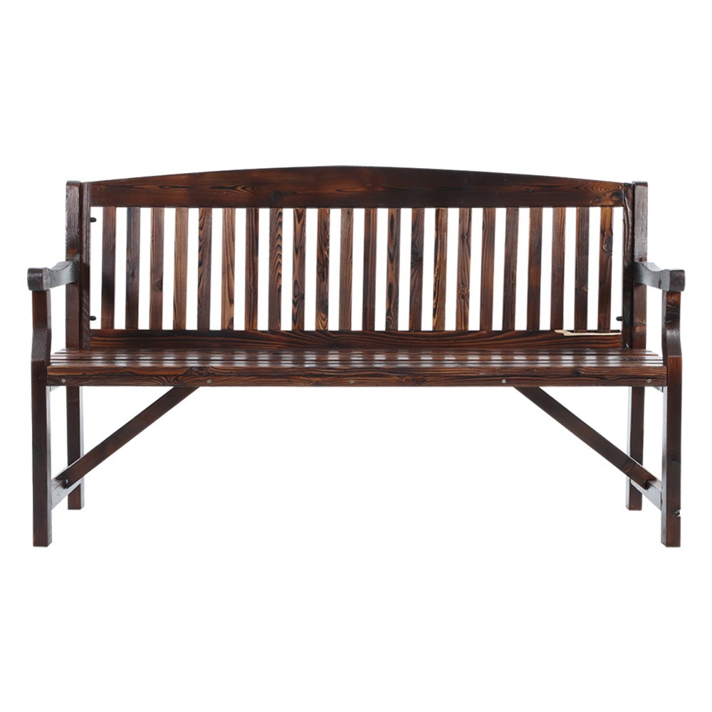 Natural Fir Wood Outdoor Garden Bench