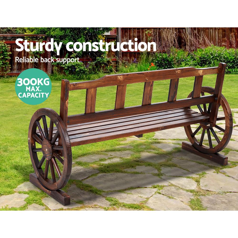 Fir Wood Outdoor Garden Bench