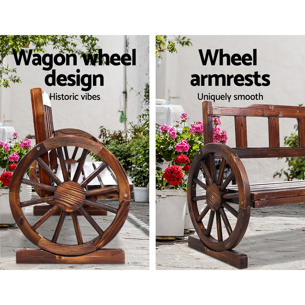 Fir Wood Outdoor Garden Bench