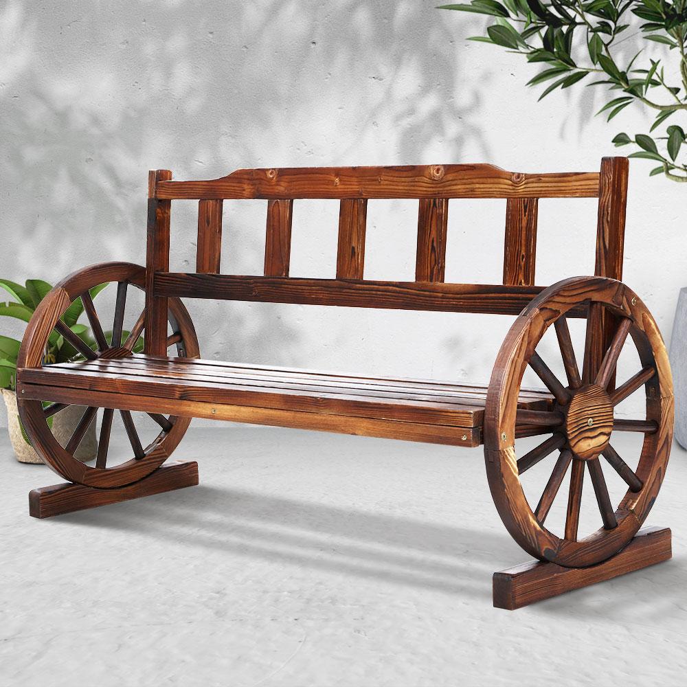 Fir Wood Outdoor Garden Bench