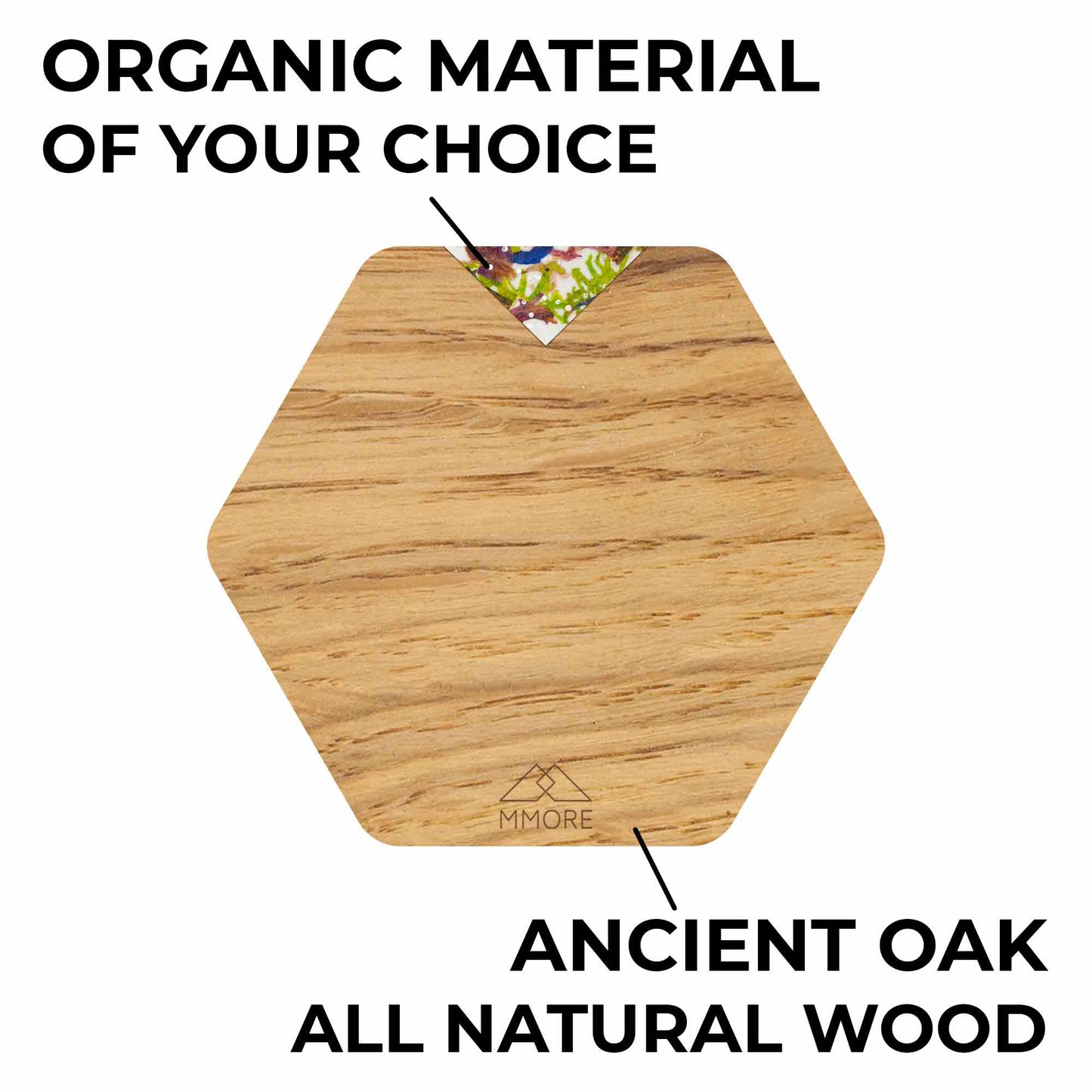 Oak Wood Handcrafted Coasters