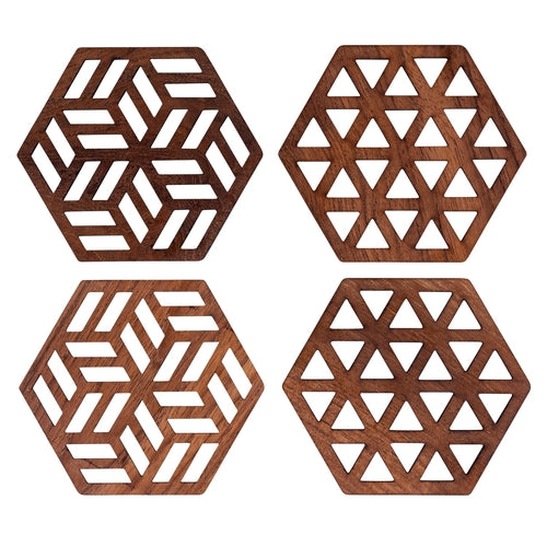 Upcycled Teak Wood Coasters