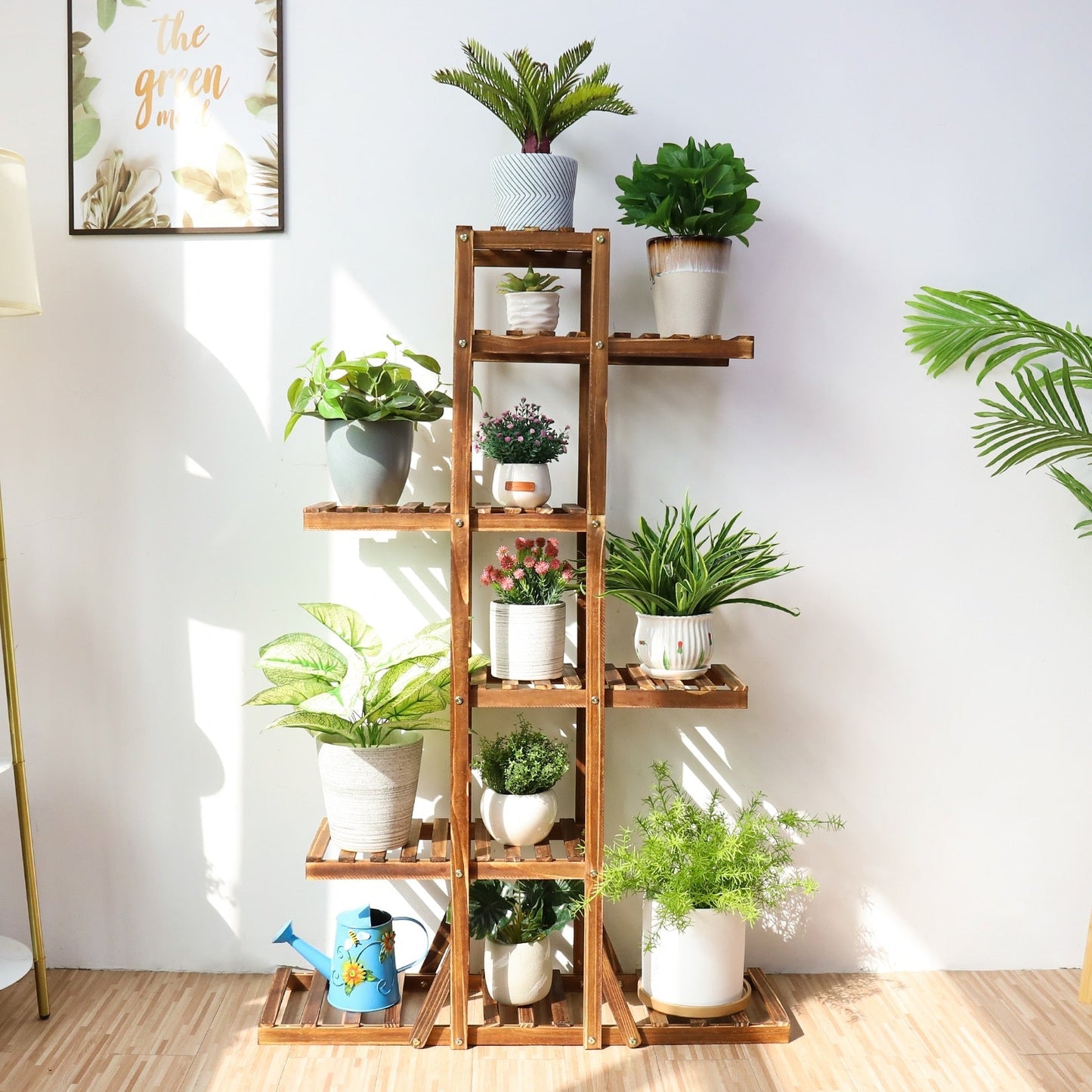 Six Tier Wooden Plant Home Decor Stand