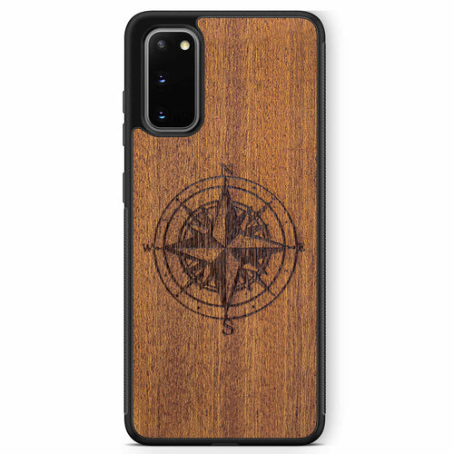 Mahogany Wood Compass Phone Case