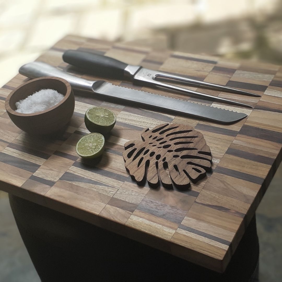 Teak Wood End Grain Cutting Board