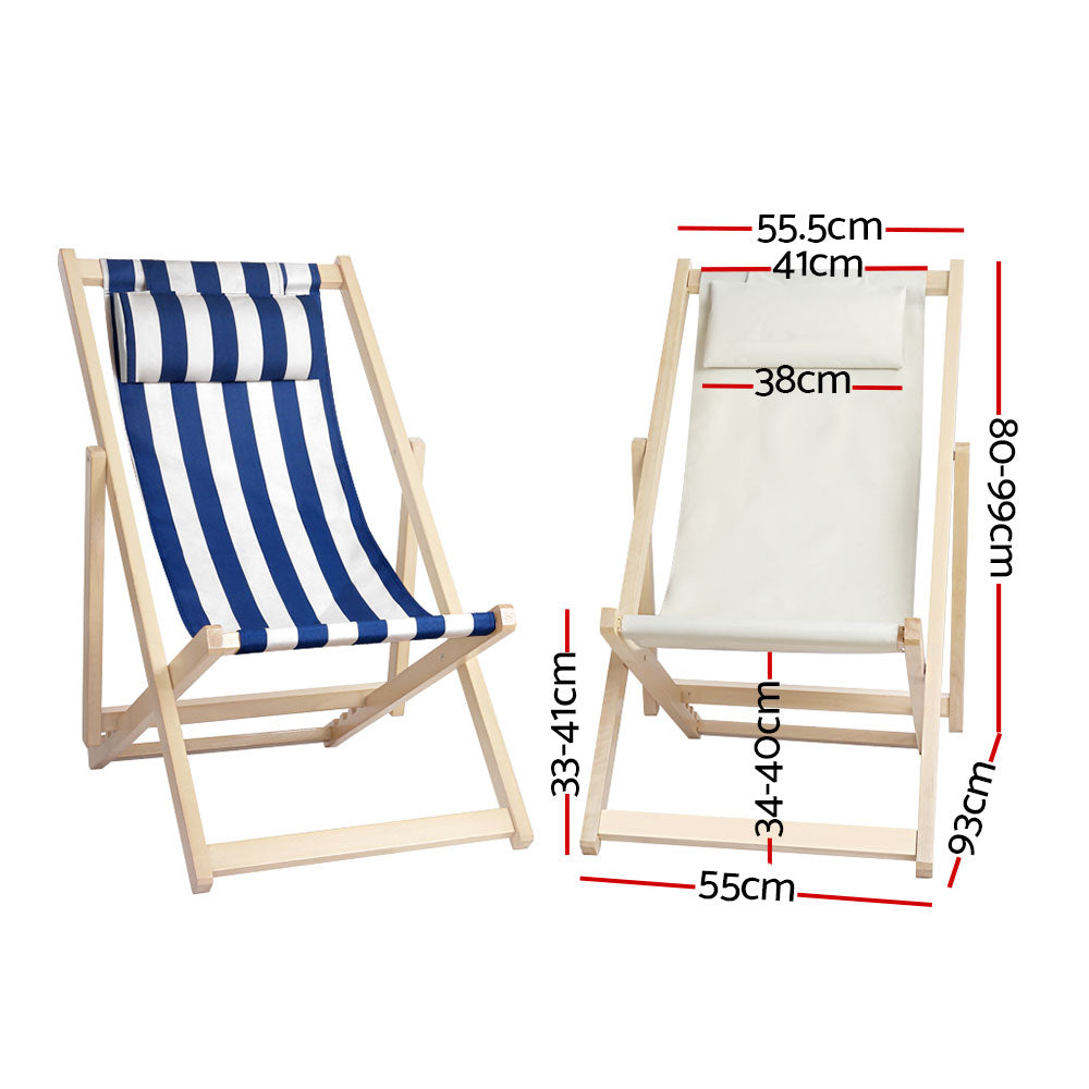 Poplar Wood Beach Chair