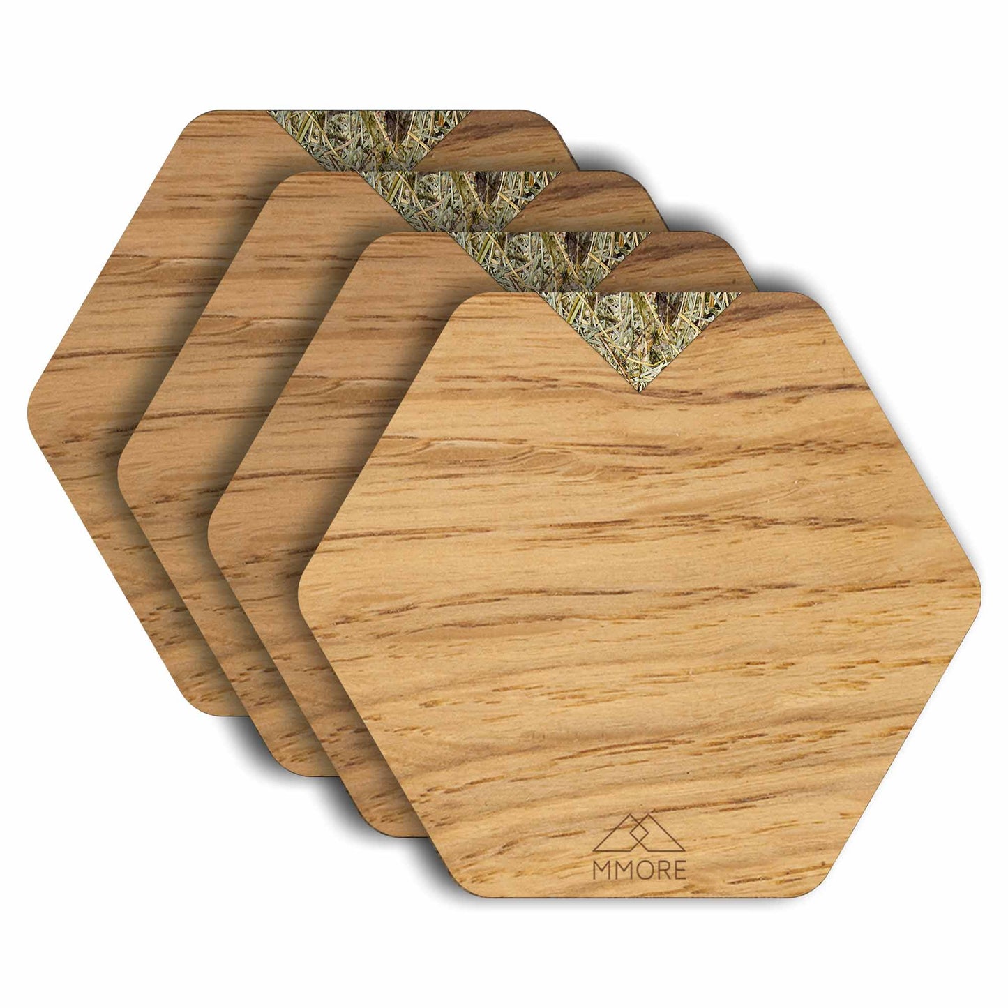 Oak Wood Handcrafted Coasters