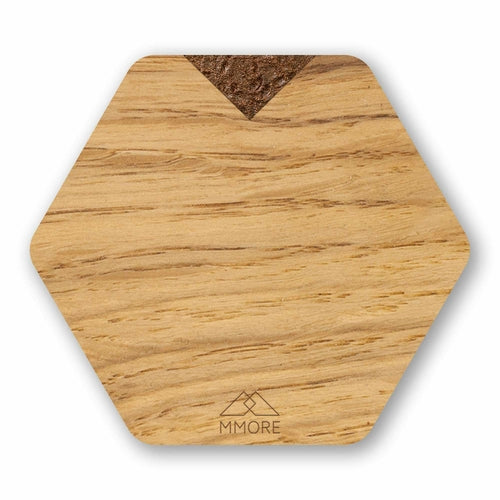 Oak Wood Handcrafted Coasters