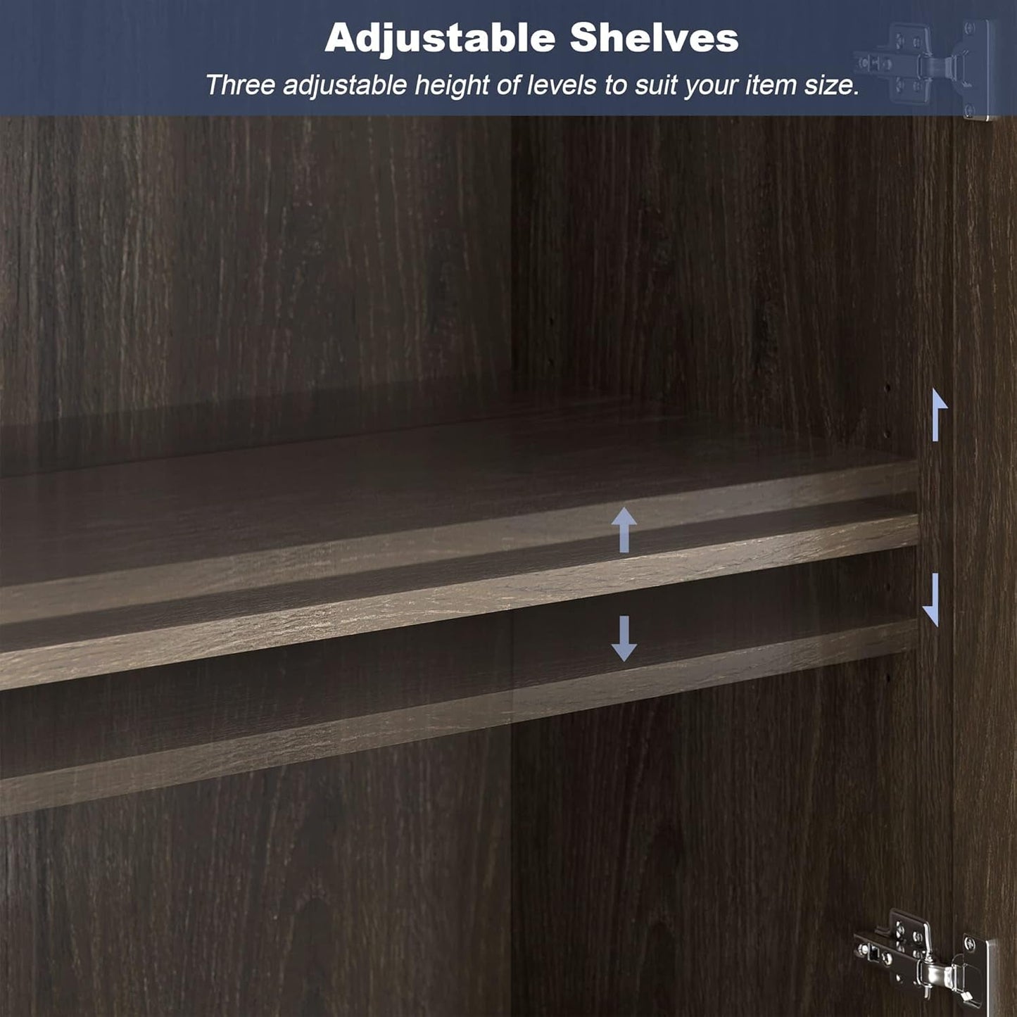 Elegant Modern Wood Glass-Buffet-Sideboard