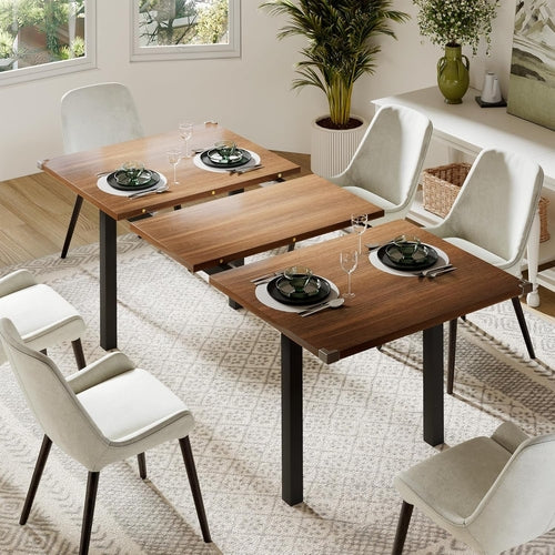 Extendable Modern Farmhouse Dining Room Table