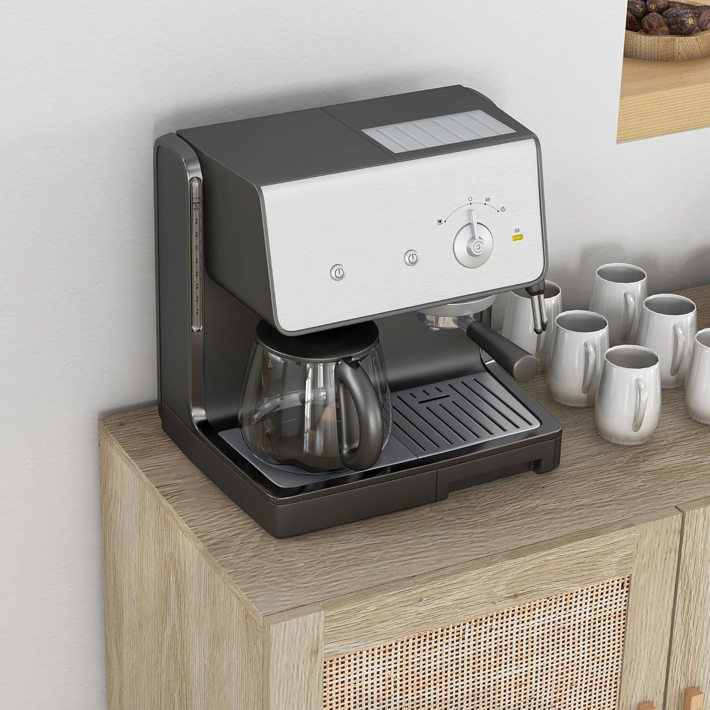 Wooden Coffee Bar Cabinet