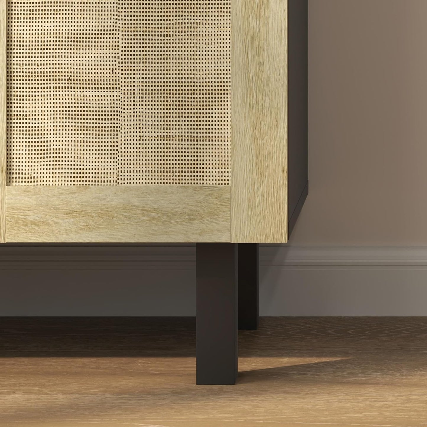 Wooden Coffee Bar Sideboard Cabinet