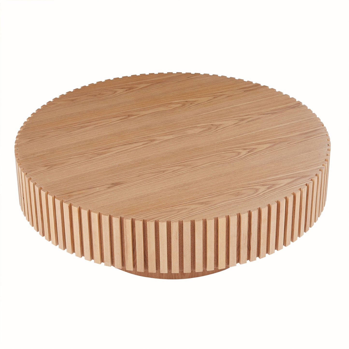 Round Wooden Accent Coffee Table