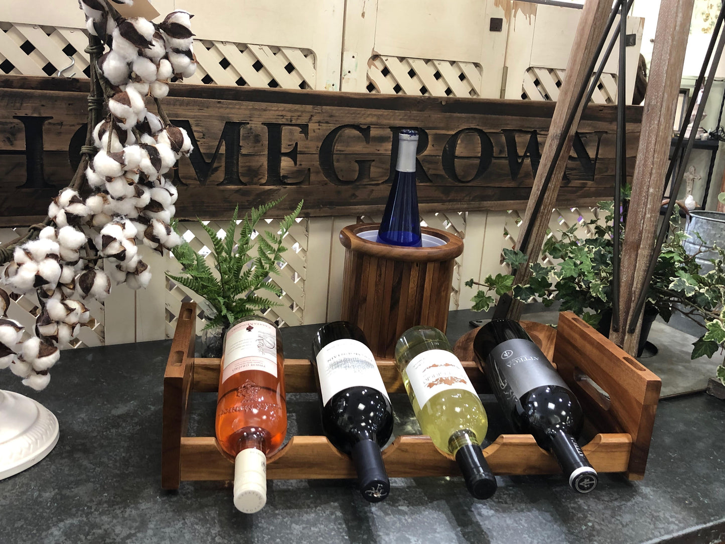 Acacia Wood Stackable Wine Rack