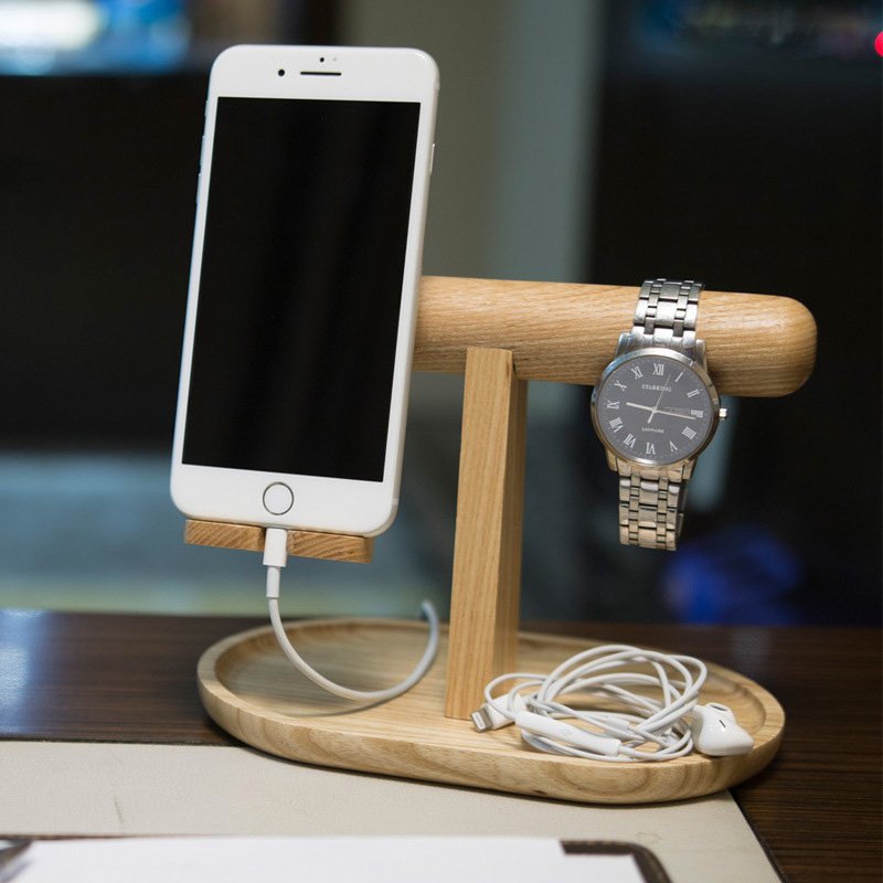 Maple Wood Desk Organizer