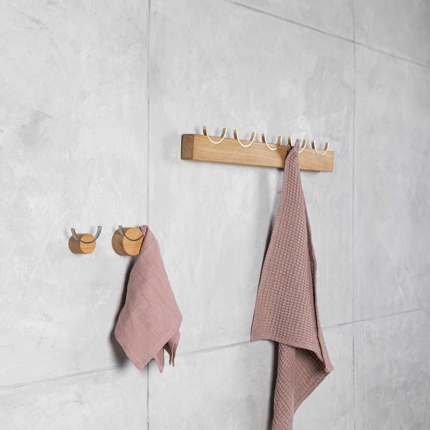 Oak Wood Coat Rack