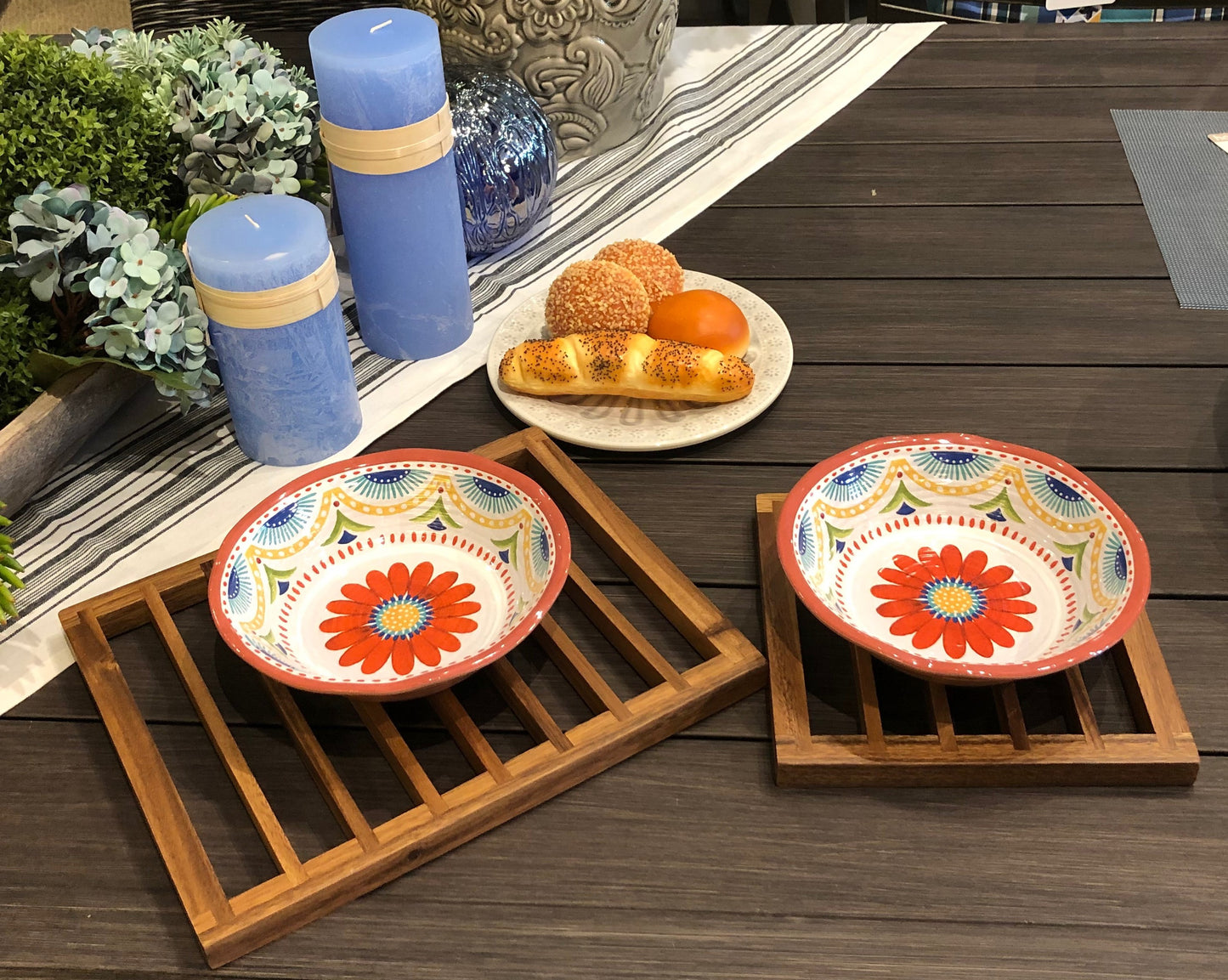 Acacia Wood Trivets - Set of 2