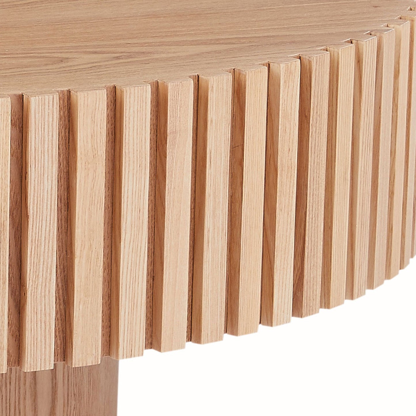Round Wooden Accent Coffee Table