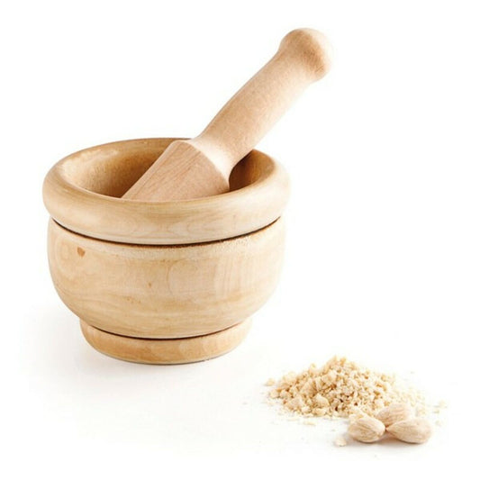 Wooden Mortar and pestle