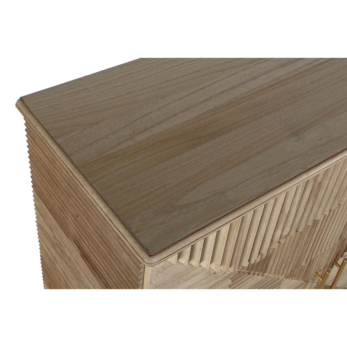Golden Light Brown Scandi Wooden Cabinet