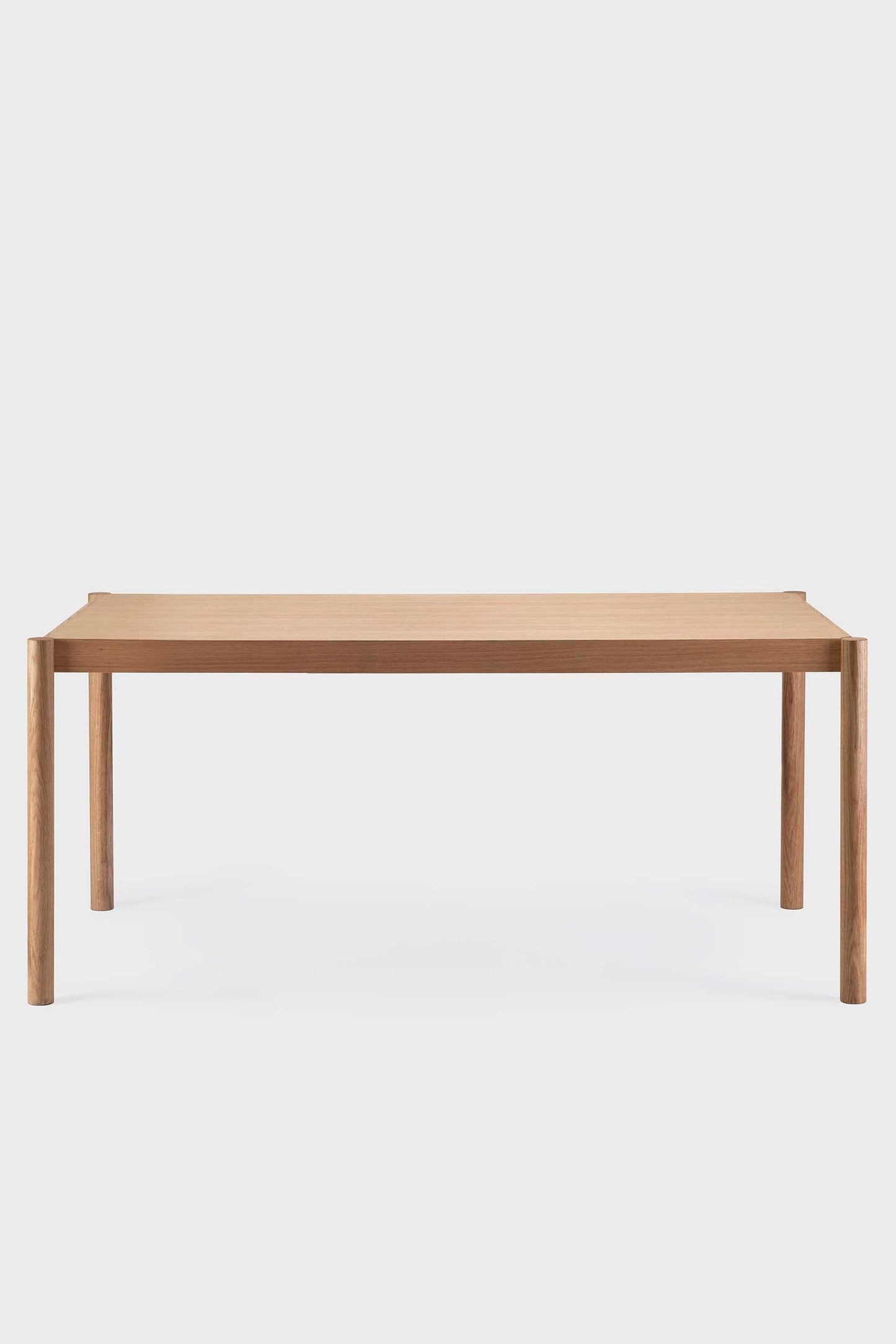 Solid Oak & Veneered Plywood Dining Table