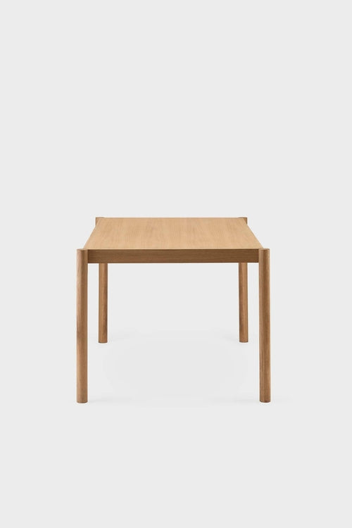 Solid Oak & Veneered Plywood Dining Table