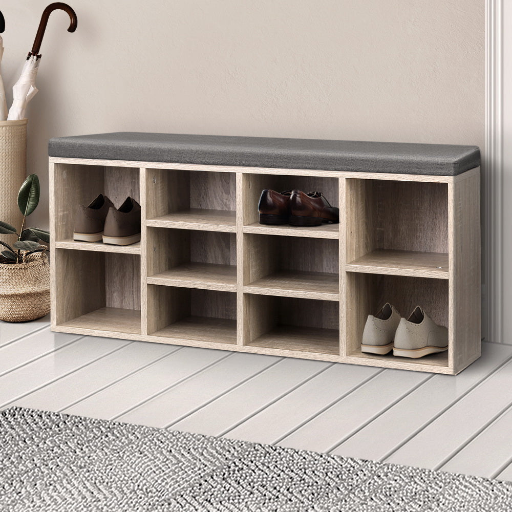 Artiss Bench Wooden Shoe Storage Rack