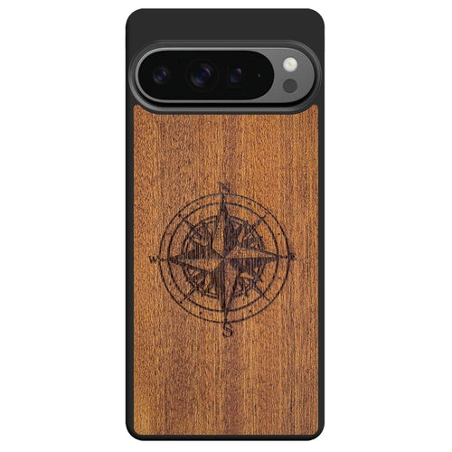 Mahogany Wood Compass Phone Case