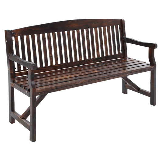 Natural Fir Wood Outdoor Garden Bench