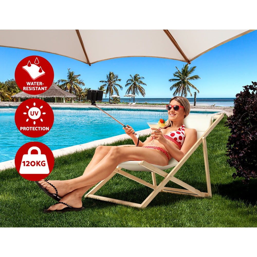 Poplar Wood Beach Chair