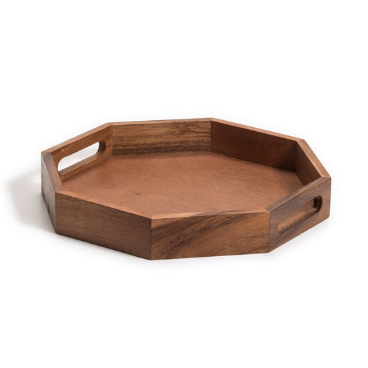 Acacia Wood Octagon Charcuterie/Serving Tray