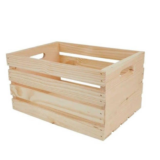 Handcrafted Wooden Polished Multifunctional Crate Box