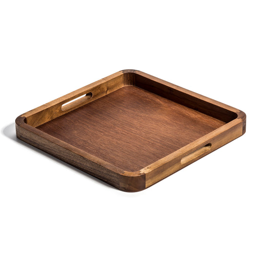 Acacia Wood Square Serving Tray
