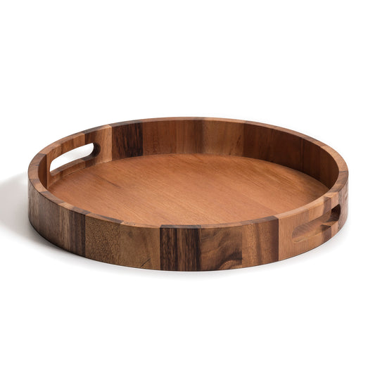 Round Acacia Wood Charcuterie/Serving Tray