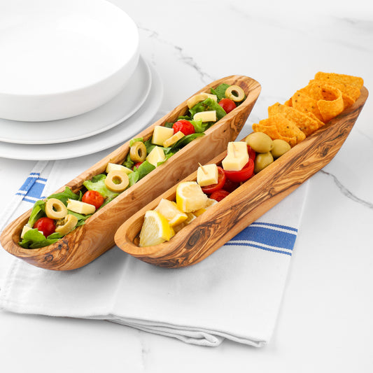 Handmade Olive Wood Cracker Tray